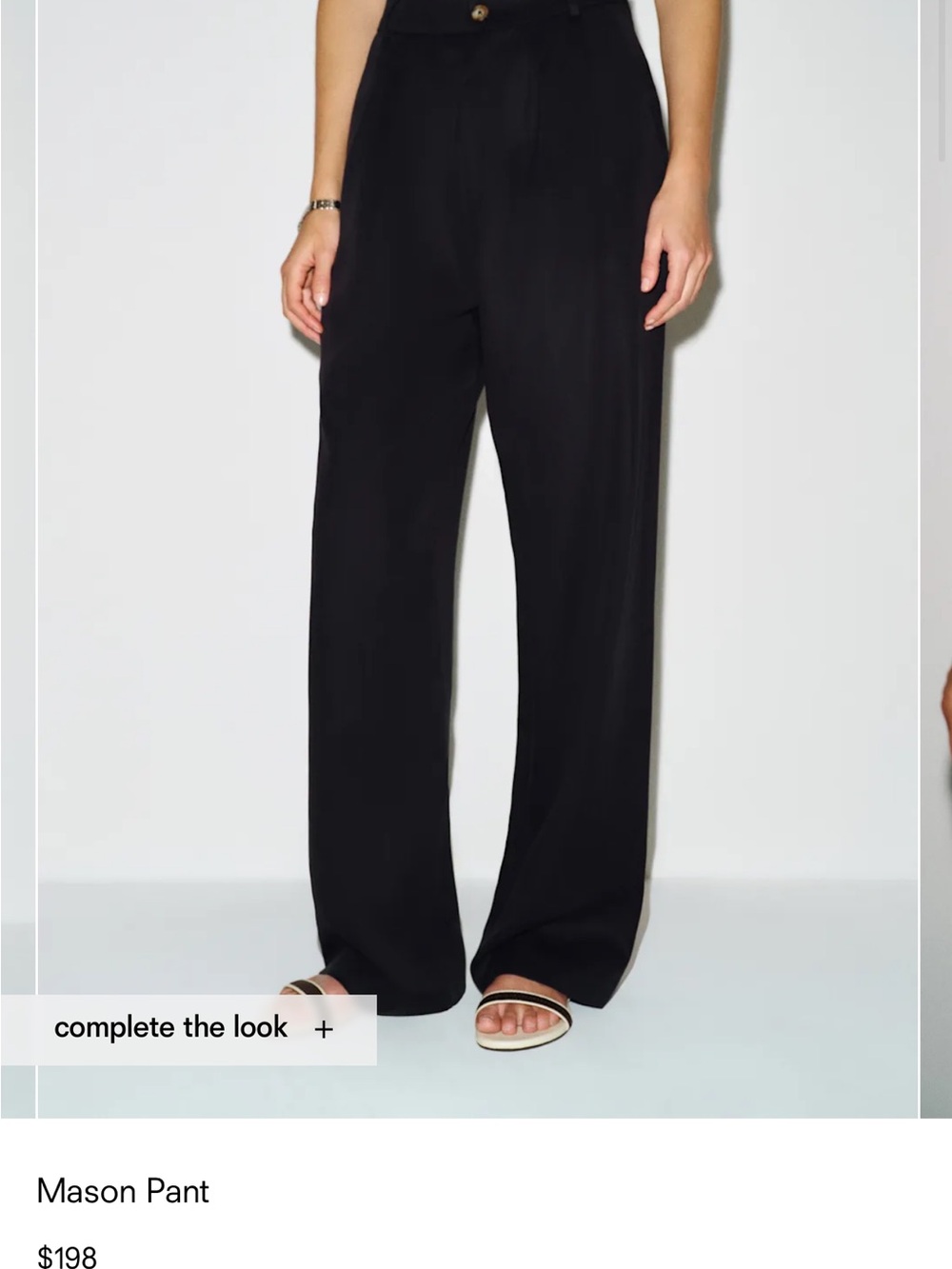 Reformation Mason Pants - Black